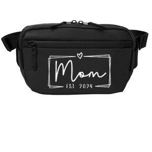 Mom Est 2024 Expect Baby 2024 Mother 2024 New Mom 2024 Crossbody Pack