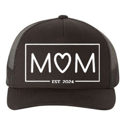 Mom Est 2024 Mom To Be Expecting Mom Gifts Mom And Dad Yupoong Adult 5-Panel Trucker Hat