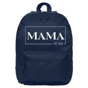 Mama Est 2024 Mothers Day Gift 16 in Basic Backpack