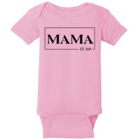 Mama Est 2024 Mothers Day Gift Baby Bodysuit