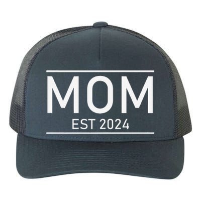 Mom Est. 2024 Promoted To Mom 2024 New Mom MotherS Day Yupoong Adult 5-Panel Trucker Hat