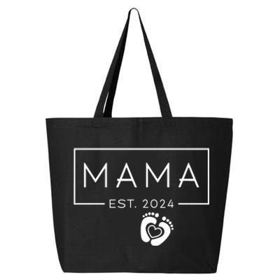 Mama Est 2024 Promoted To Mommy Mothers Day Mom 2024 25L Jumbo Tote