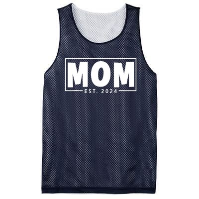 Mom Est 2024 Expect Baby 2024 Mother 2024 New Mom 2024 Mesh Reversible Basketball Jersey Tank