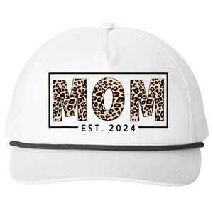 Mom Est 2024 Expect Baby 2024 Mother 2024 New Mom 2024 Snapback Five-Panel Rope Hat