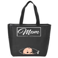 Mom Est 2024 Promoted To Mom 2024 Mother 2024 New Mom 2024 Zip Tote Bag