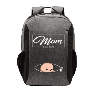 Mom Est 2024 Promoted To Mom 2024 Mother 2024 New Mom 2024 Vector Backpack