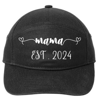 Mama Est. 2024 7-Panel Snapback Hat