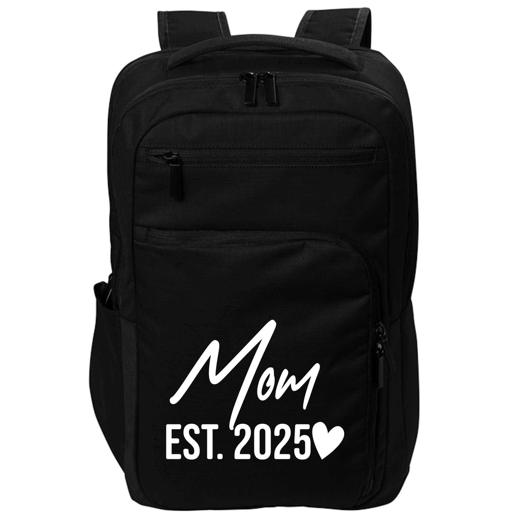 Mom Est. 2025 New Baby Impact Tech Backpack