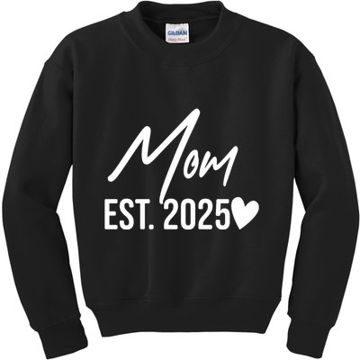 Mom Est. 2025 New Baby Kids Sweatshirt