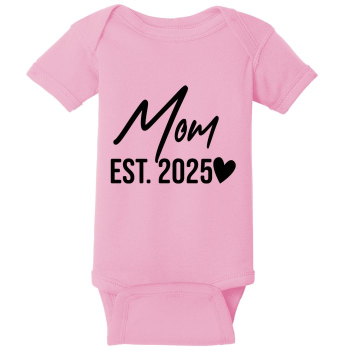 Mom Est. 2025 New Baby Baby Bodysuit
