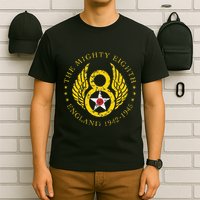 Mighty Eighth 8th Usaaf B17 & B24 Bomber Group T-Shirt