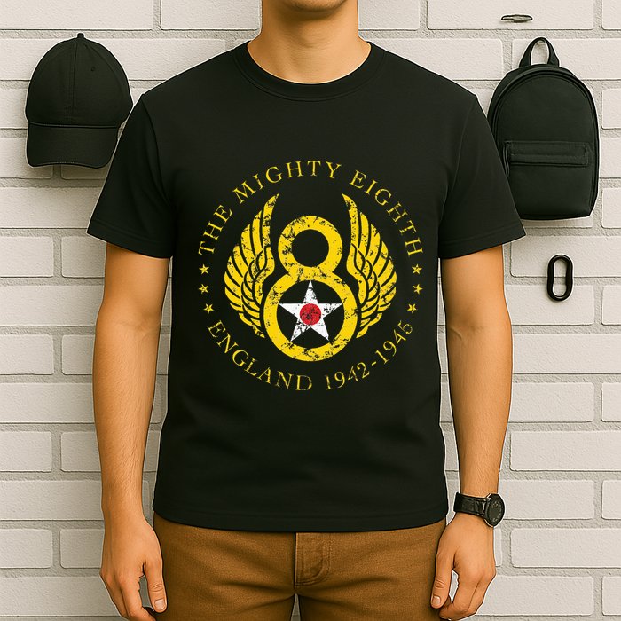 Mighty Eighth 8th Usaaf B17 & B24 Bomber Group T-Shirt