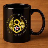Mighty Eighth 8th Usaaf B17 & B24 Bomber Group 11oz C Handle Ceramic Mug