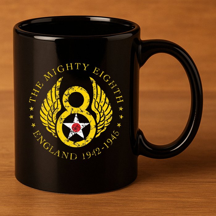 Mighty Eighth 8th Usaaf B17 & B24 Bomber Group 11oz C Handle Ceramic Mug