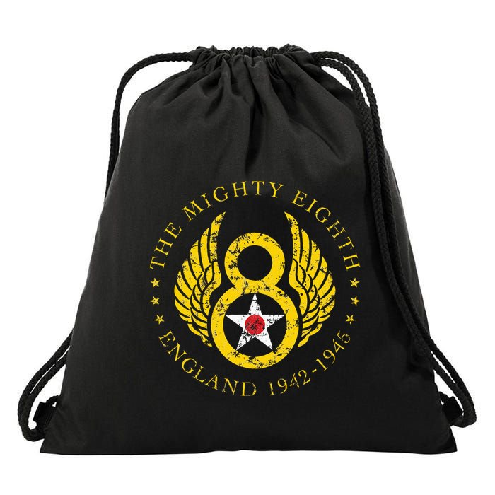 Mighty Eighth 8th Usaaf B17 & B24 Bomber Group Drawstring Bag