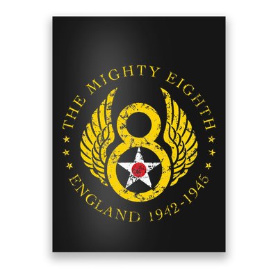 Mighty Eighth 8th Usaaf B17 & B24 Bomber Group Poster