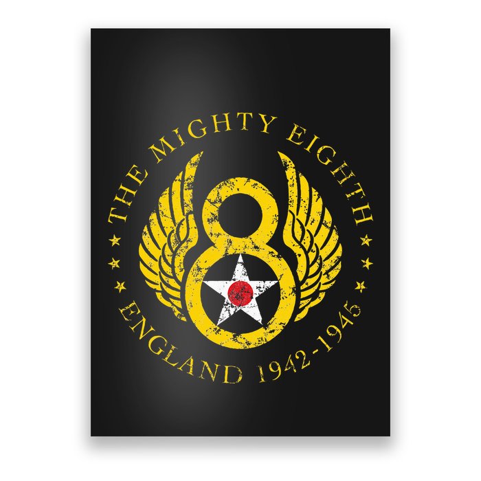 Mighty Eighth 8th Usaaf B17 & B24 Bomber Group Poster