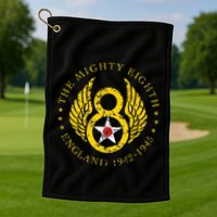 Mighty Eighth 8th Usaaf B17 & B24 Bomber Group Golf Towel