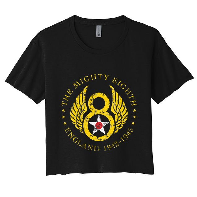 Mighty Eighth 8th Usaaf B17 & B24 Bomber Group Crop Top