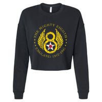 Mighty Eighth 8th Usaaf B17 & B24 Bomber Group Cropped Pullover Crew