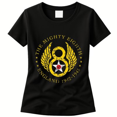 Mighty Eighth 8th Usaaf B17 & B24 Bomber Group Womens T-Shirt