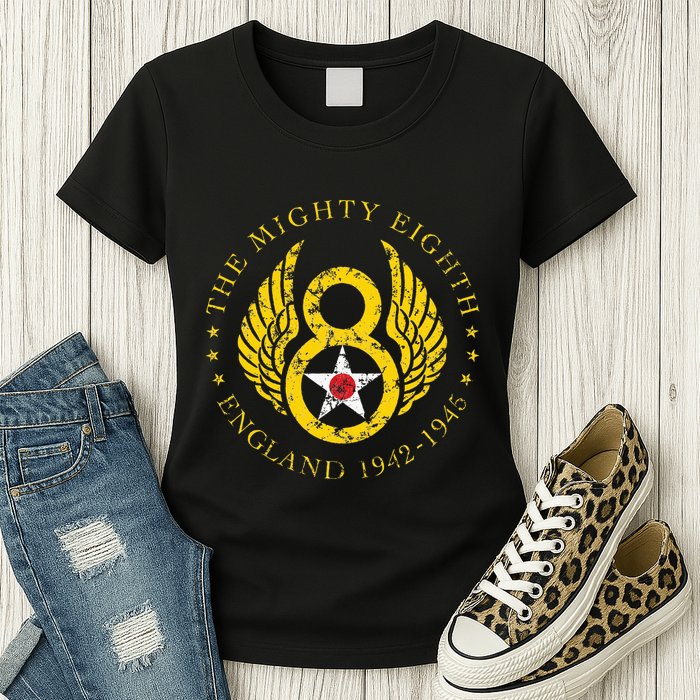 Mighty Eighth 8th Usaaf B17 & B24 Bomber Group Womens T-Shirt