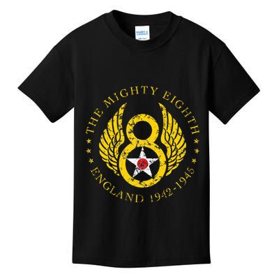 Mighty Eighth 8th Usaaf B17 & B24 Bomber Group Kids T-Shirt