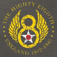 Mighty Eighth 8th Usaaf B17 & B24 Bomber Group Cotton Canvas Backpack