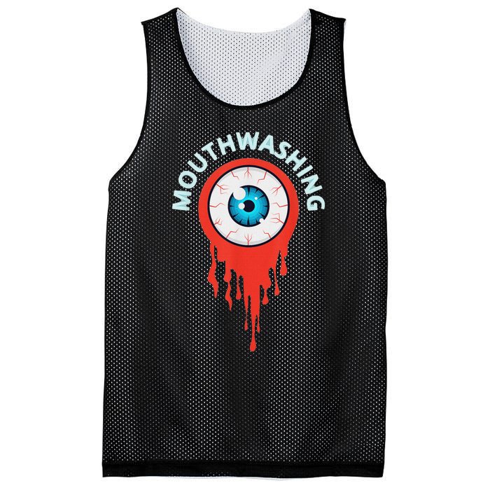 Mouthwashing Eye Art For Horror Fans Mesh Reversible Basketball Jersey Tank