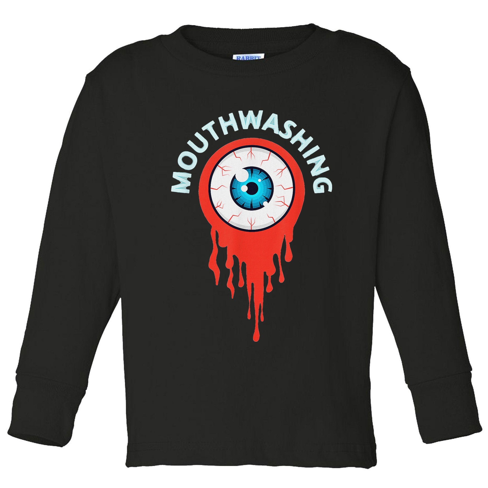 Mouthwashing Eye Art For Horror Fans Toddler Long Sleeve Shirt