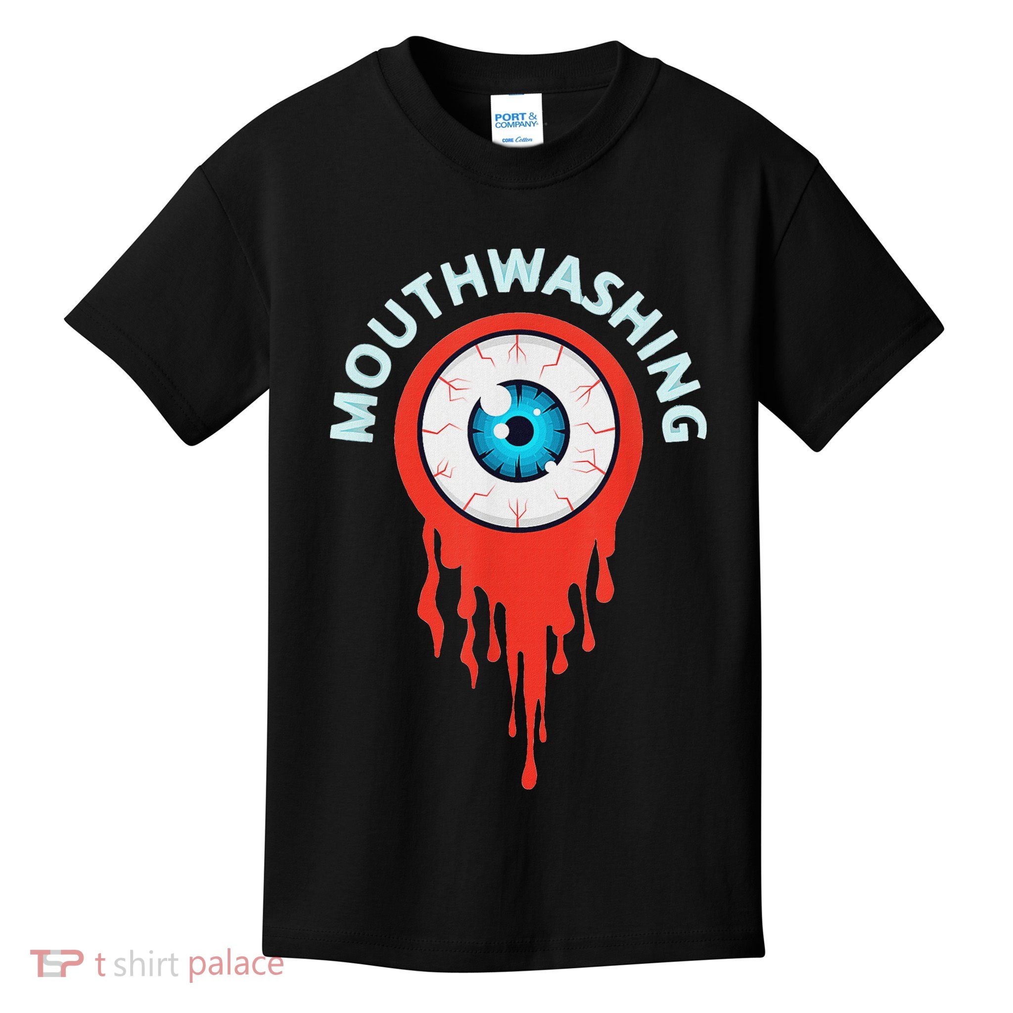 Mouthwashing Eye Art For Horror Fans Kids T-Shirt