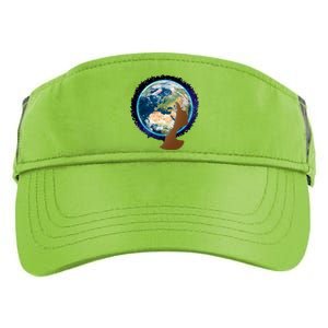 Mother Earth Afro Hair Galaxy Adult Drive Performance Visor