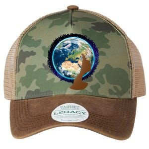 Mother Earth Afro Hair Galaxy Legacy Tie Dye Trucker Hat