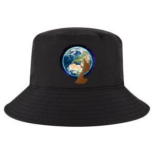 Mother Earth Afro Hair Galaxy Cool Comfort Performance Bucket Hat