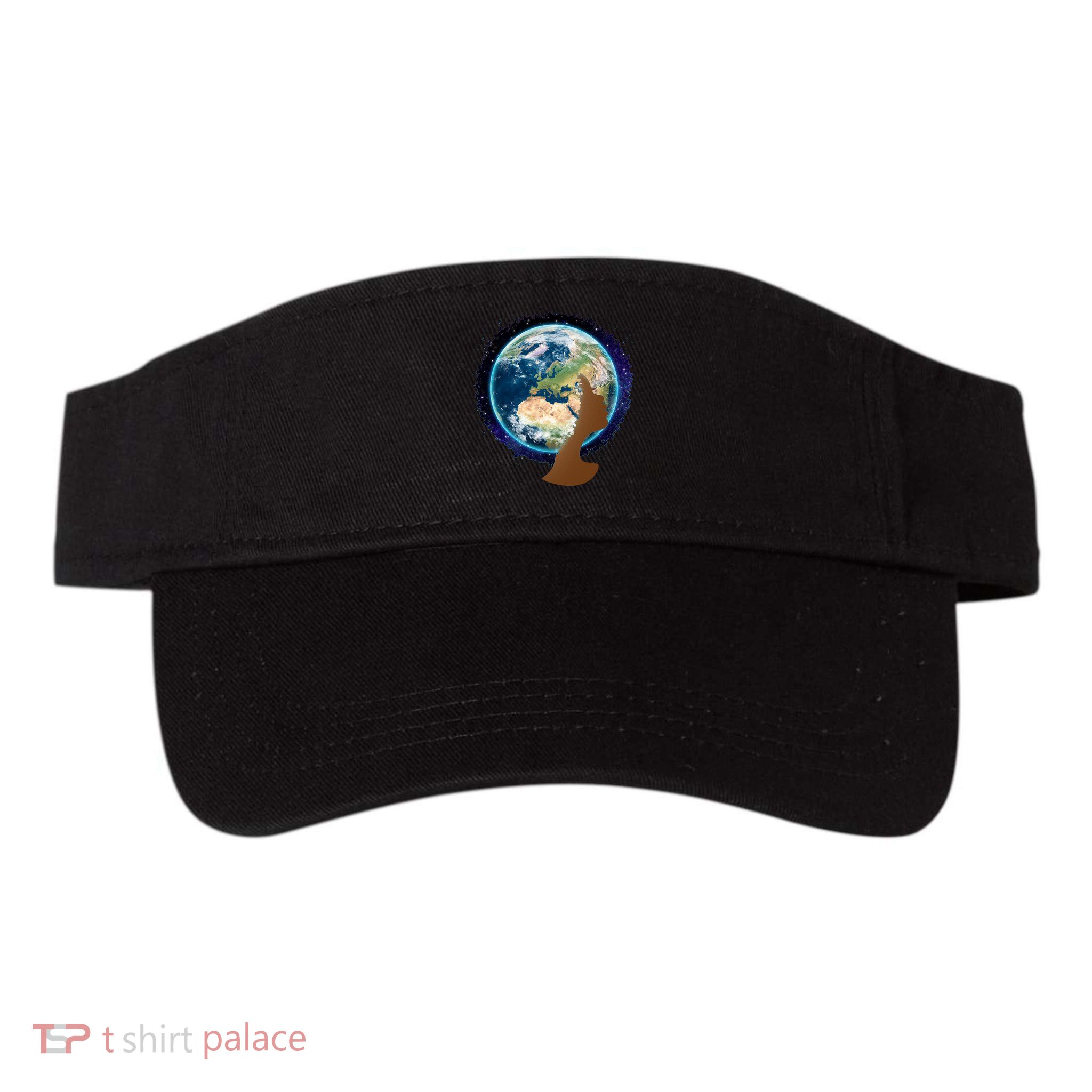 Mother Earth Afro Hair Galaxy Visor