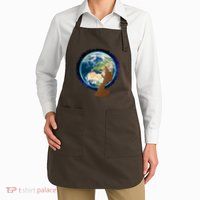 Mother Earth Afro Hair Galaxy Apron