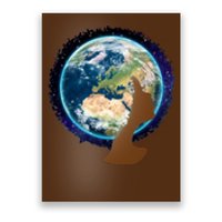 Mother Earth Afro Hair Galaxy Poster