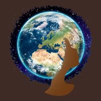 Mother Earth Afro Hair Galaxy Poster