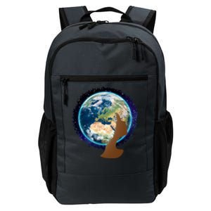 Mother Earth Afro Hair Galaxy Daily Commute Backpack