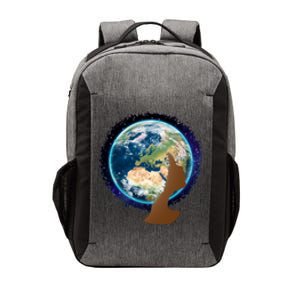 Mother Earth Afro Hair Galaxy Vector Backpack