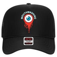 Mouthwashing Eye Art For Horror Fans High Crown Mesh Back Trucker Hat