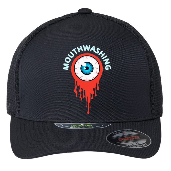 Mouthwashing Eye Art For Horror Fans Flexfit Unipanel Trucker Cap