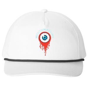 Mouthwashing Eye Art For Horror Fans Snapback Five-Panel Rope Hat