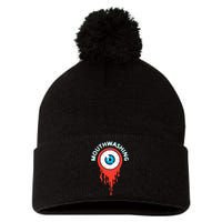 Mouthwashing Eye Art For Horror Fans Pom Pom 12in Knit Beanie