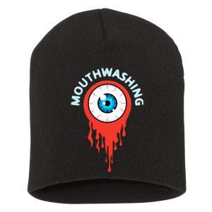 Mouthwashing Eye Art For Horror Fans Short Acrylic Beanie