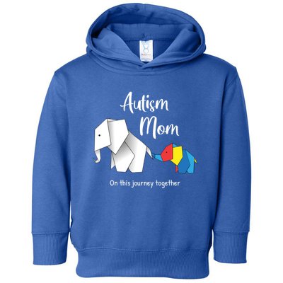 Mama Elephant Autism Awareness Autism Mom Cool Gift Toddler Hoodie