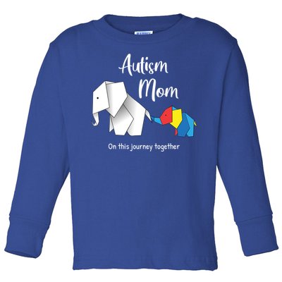 Mama Elephant Autism Awareness Autism Mom Cool Gift Toddler Long Sleeve Shirt