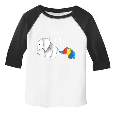 Mama Elephant Autism Awareness Autism Mom Cool Gift Toddler Fine Jersey T-Shirt