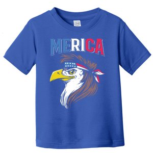 Mullet Eagle American Flag Usa Bird 4th Of July Merica Gift Toddler T-Shirt