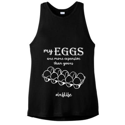 My Eggs Are More Expensive Than Yours Ladies PosiCharge Tri-Blend Wicking Tank